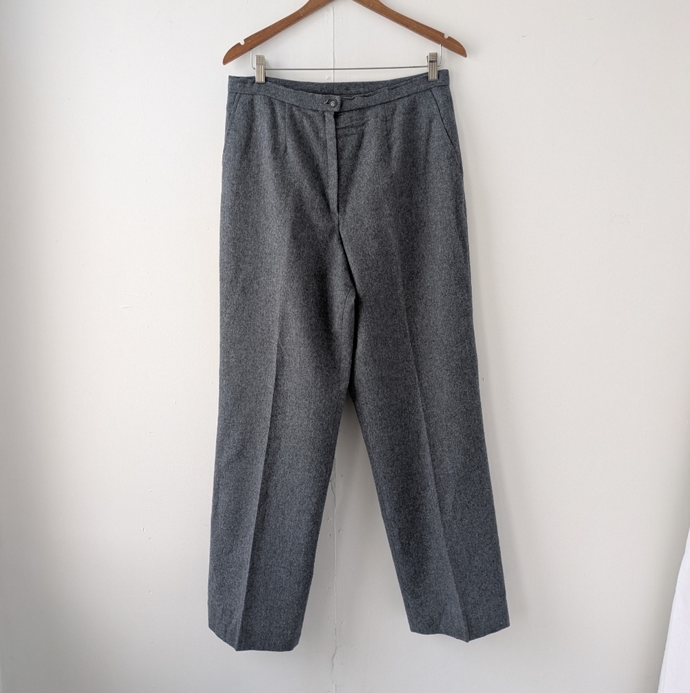 Vintage Pendleton Wool Gray Women's Trousers - Vintage Size 16 (Fits 31 waist)